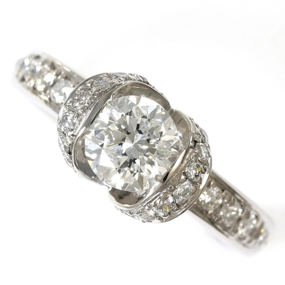VINTAGE Silver Diamond Ring